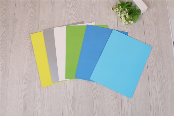 Office stationery folder A4 double bag pocket cover insert color