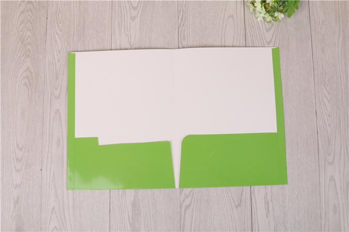 Office stationery folder A4 double bag pocket cover insert color