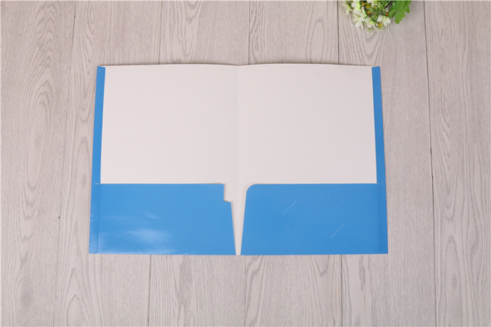 Office stationery folder A4 double bag pocket cover insert color