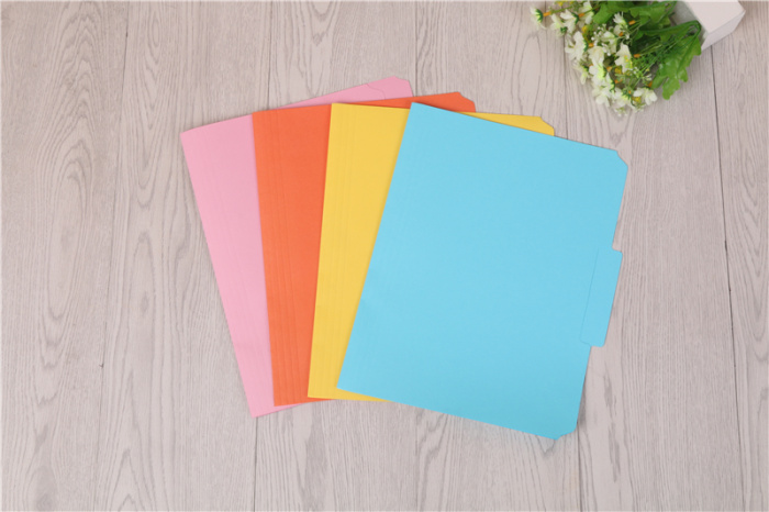 Paper folder color paper file cover mouth cover clip color folder