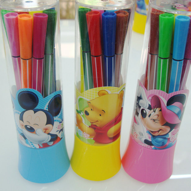 Children&#039;s watercolor painting pen 12 color water washable marker graffiti markers