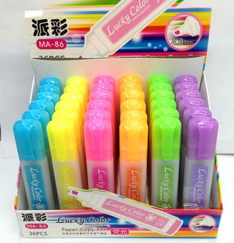 Highlighter pen color pens highlighters markers fluorescent marker display cases