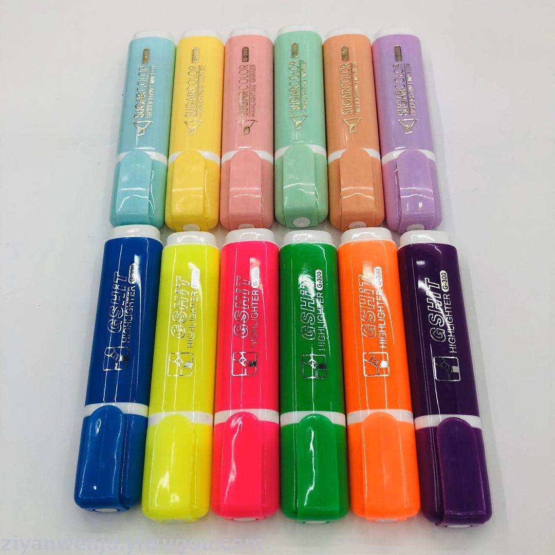 Highlighter marker pens a variety of packaging color macaron markers