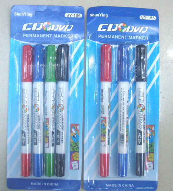 CD mark pens, double-color CD markers, two heads CD markers,all kinds of oil marker