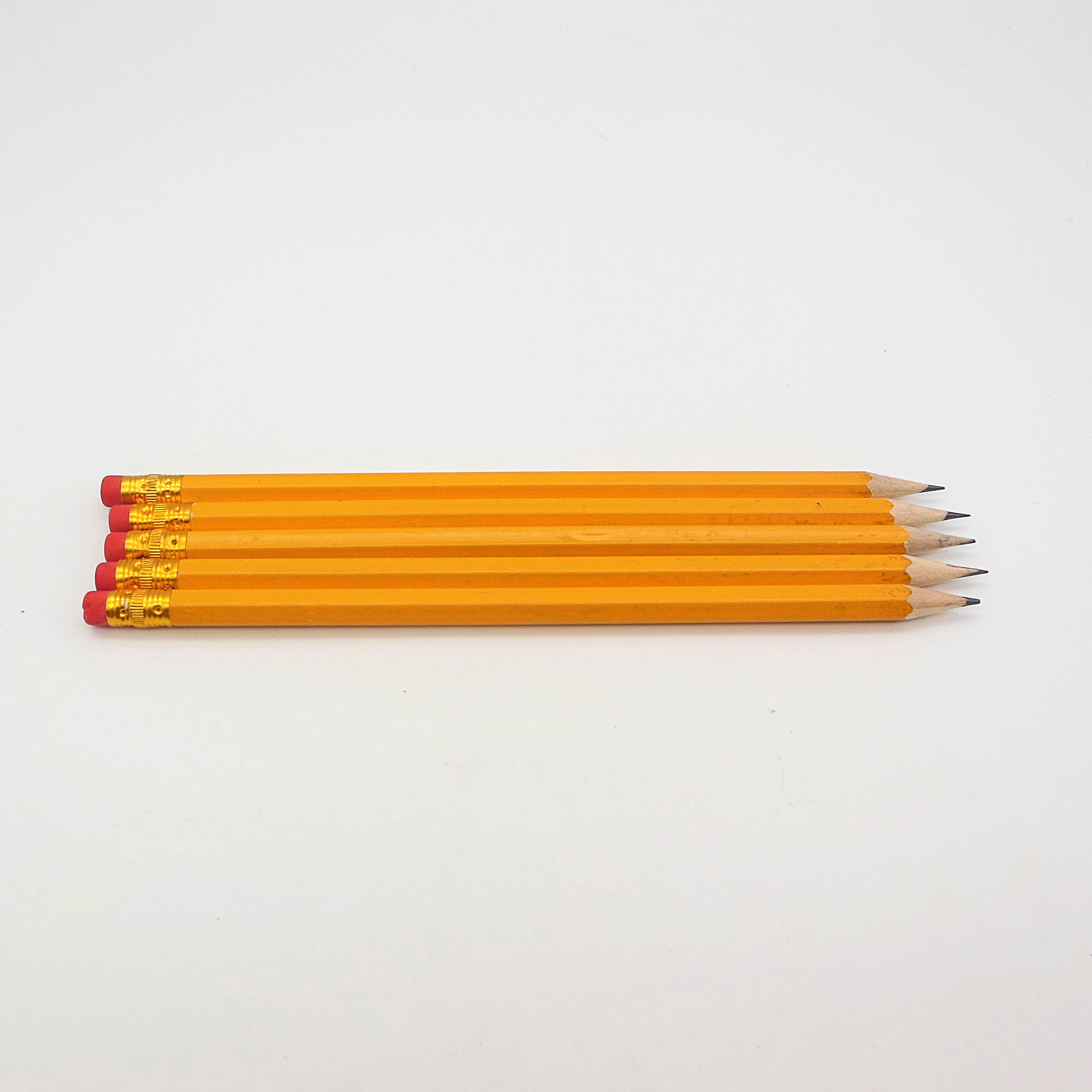 Bulk HB sharpening eraser topper pencil
