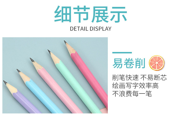 New Color Rod Triangle Stick Pencil Student Writing Pencil 30 Barrel Correct Grip Position Triangle Pencil