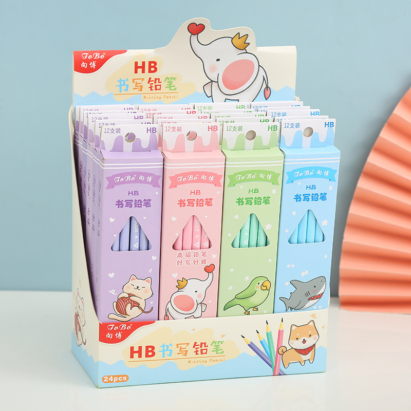 Candy Color Cartoon Pencil HB Children Writing Pencil with Eraser Pencil Kindergarten Student Prize Small Gift Candy Color Cartoon Pencil HB Children Writing Pencil with Eraser Pencil Kindergarten Student Prize Small Gift