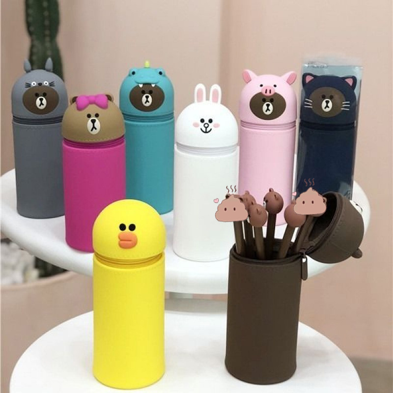 Simple EVA silicone flexible pencil bag