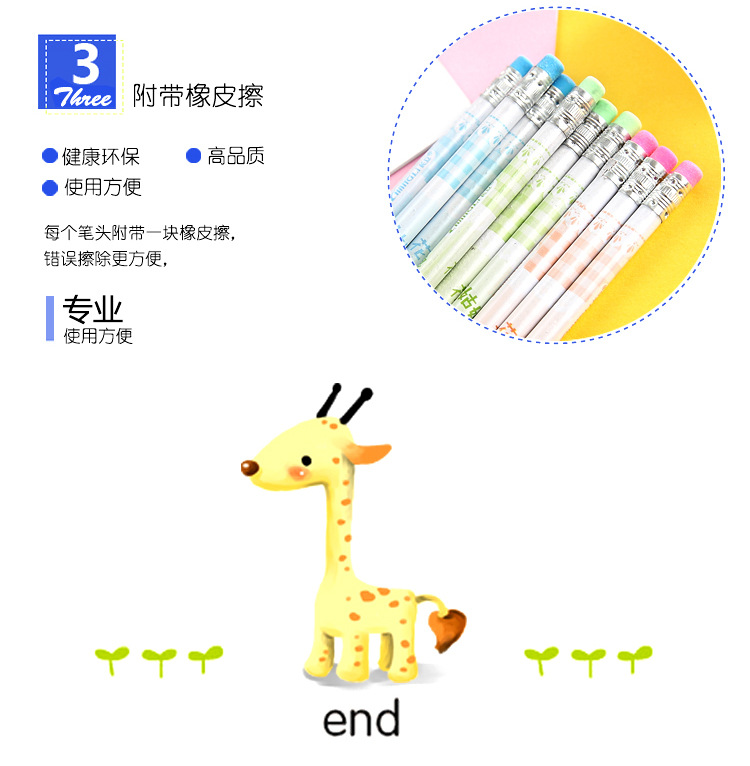 Factory Direct Sales Children's Cartoon round Writing Pencil HB Elementary School Student Pens for Writing Letters Factory Direct Sales Children's Cartoon round Writing Pencil HB Elementary School Student Pens for Writing Letters