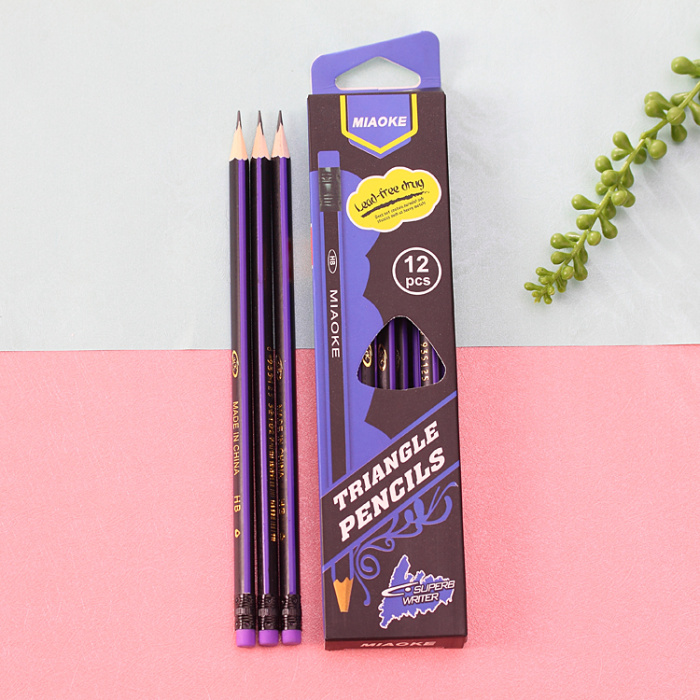 Manufacturer direct HB triangular rod string pencil writing pencil Manufacturer direct HB triangular rod string pencil writing pencil