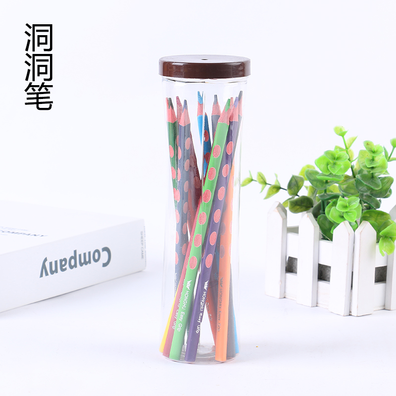 Barrel Student Color Drawing Pencil Hand-Painted Hole Colored Pencil Correction Holding Pencil