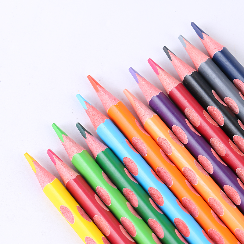 Barrel Student Color Drawing Pencil Hand-Painted Hole Colored Pencil Correction Holding Pencil