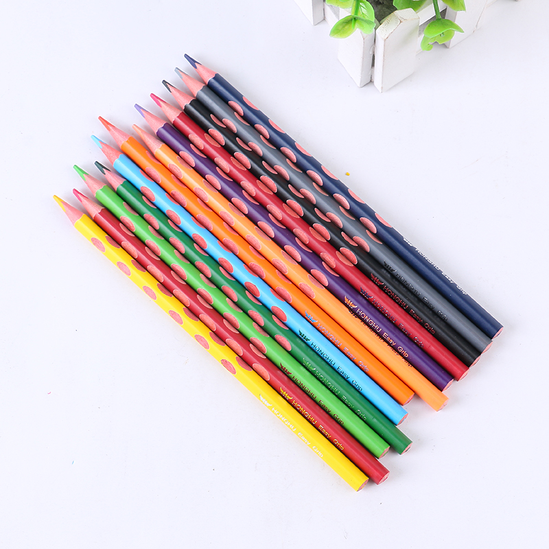 Barrel Student Color Drawing Pencil Hand-Painted Hole Colored Pencil Correction Holding Pencil