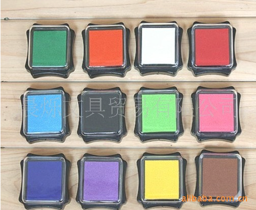 UMI Korea stationery * Octagon large mud seals (single large) fabric ink pad 13 colors