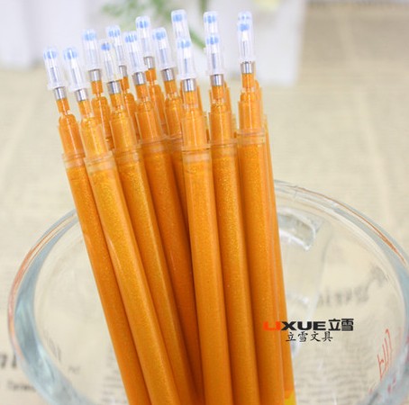 State snow stationery 0.8MM copying Buddhist sutras written Flash Jin Zeng Golden gel ink pen-core powerhouse 5.0MM bore