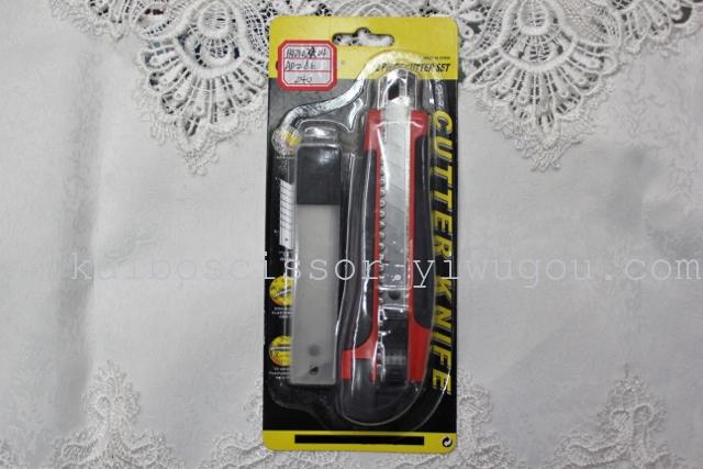 supply rubber blade utility knife utility knife with rubberized AD286 tool kit