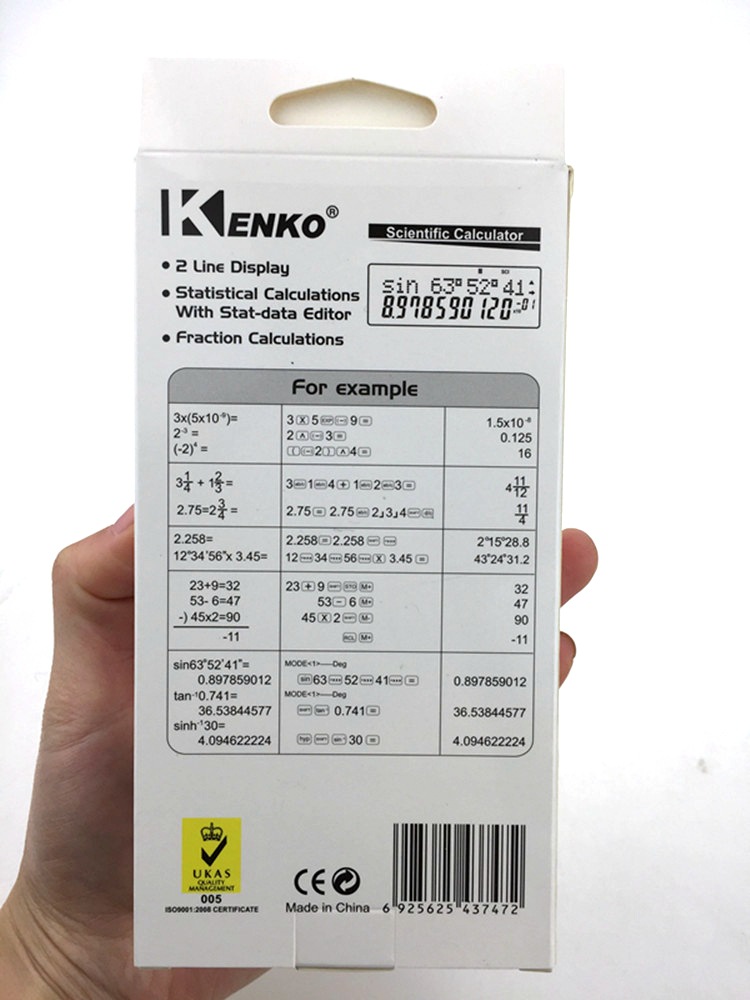 Kenko Jiayi Function Calculator Student Scientific Calculator KK-82MS-5