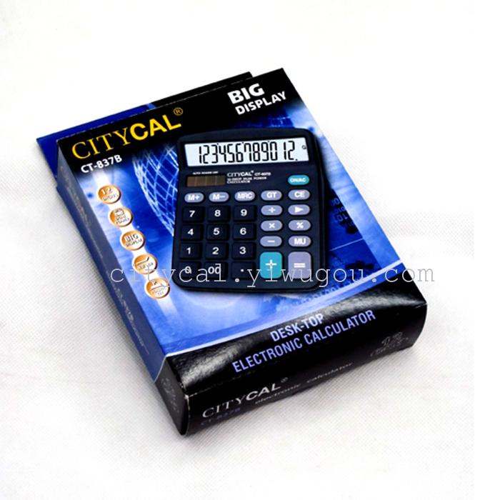 CITYCAL solar calculator CT-837B CITYCAL solar calculator CT-837B
