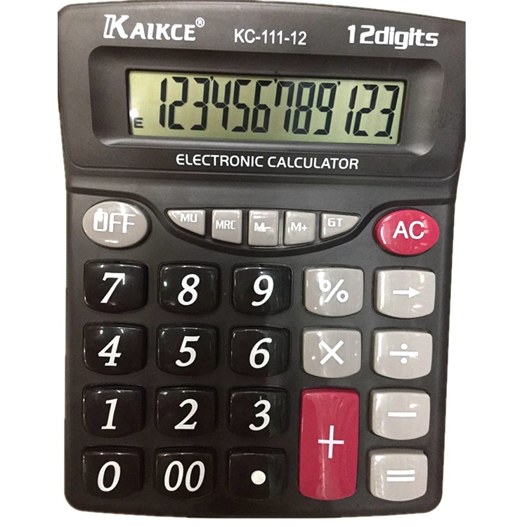 Factory Supply Financial Office Computer Black Large Screen Display 12-Digit Calculator Kc-111-12 Factory Supply Financial Office Computer Black Large Screen Display 12-Digit Calculator Kc-111-12