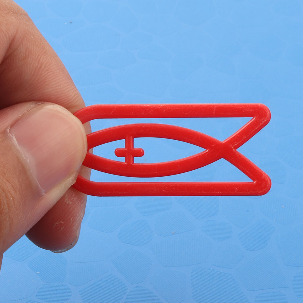 Color plastic special-shaped paper clip cartoon card paper clip 40mm cross-border special supply