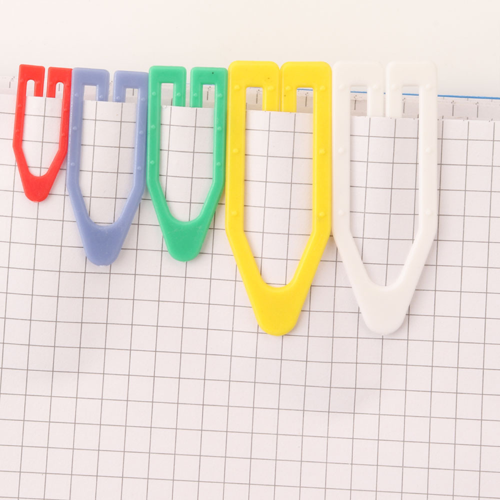 Color special-shaped paper clip plastic trapezoid paper clip 26mm cross-border special supply
