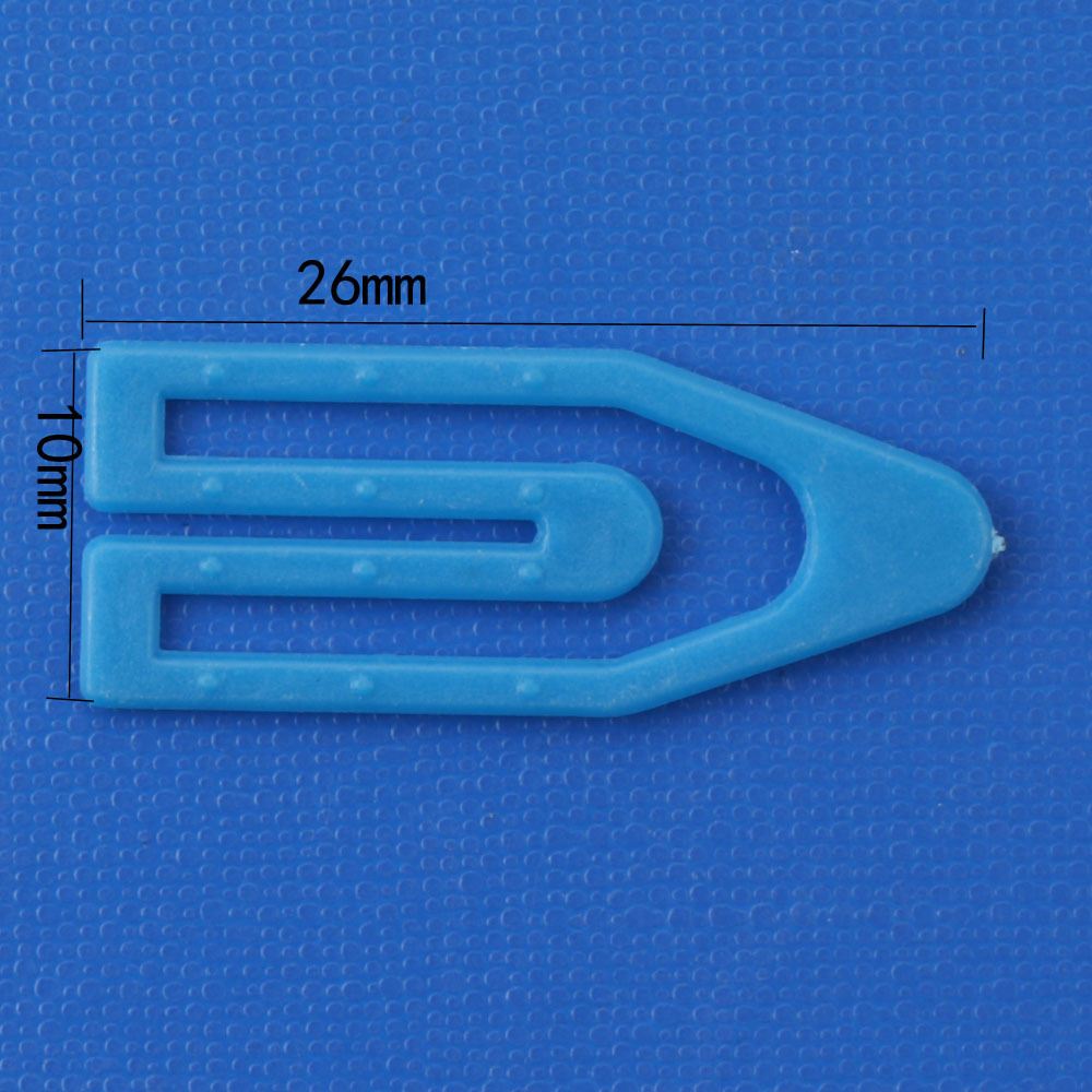Color special-shaped paper clip plastic trapezoid paper clip 26mm cross-border special supply