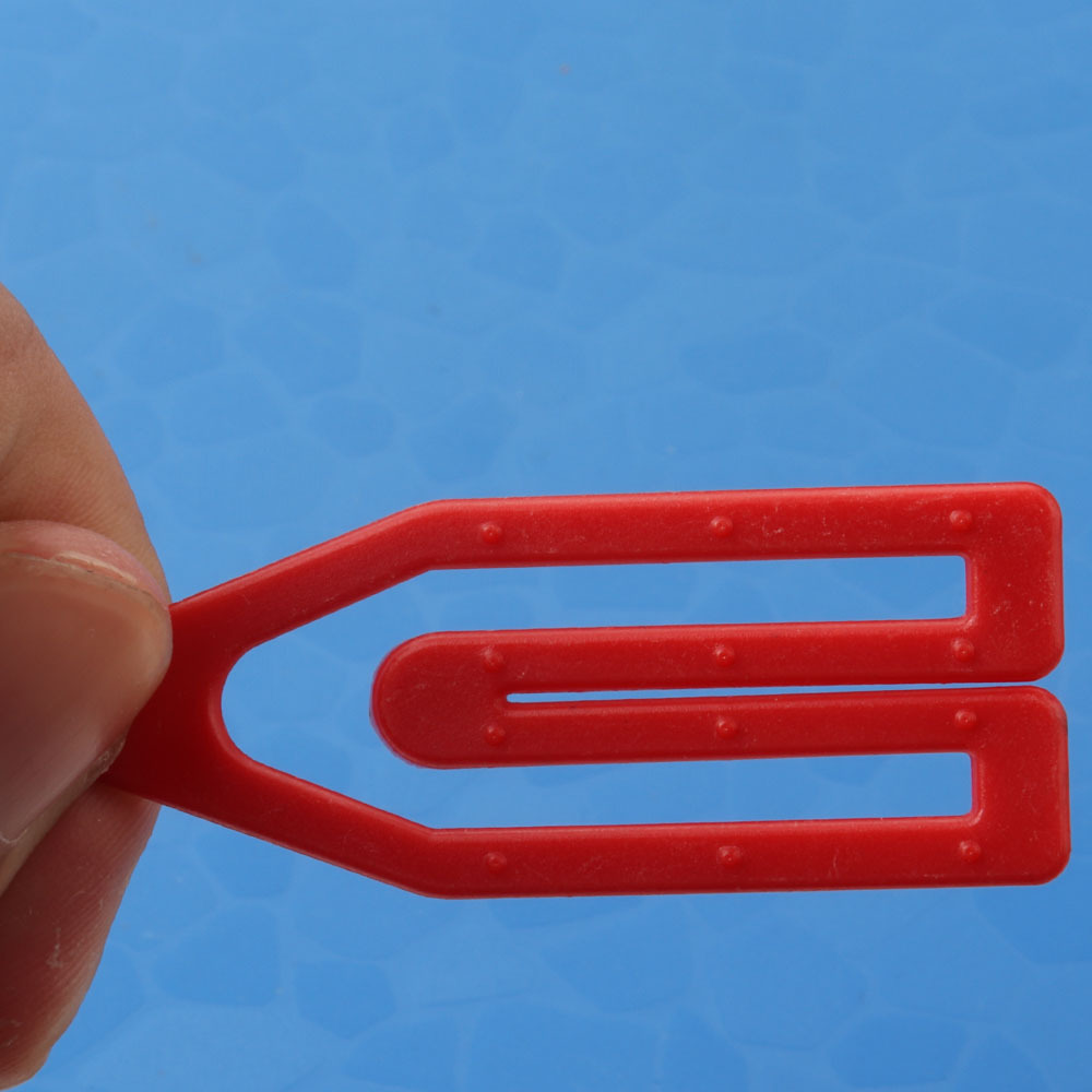 Color special-shaped paper clip plastic trapezoid paper clip 26mm cross-border special supply