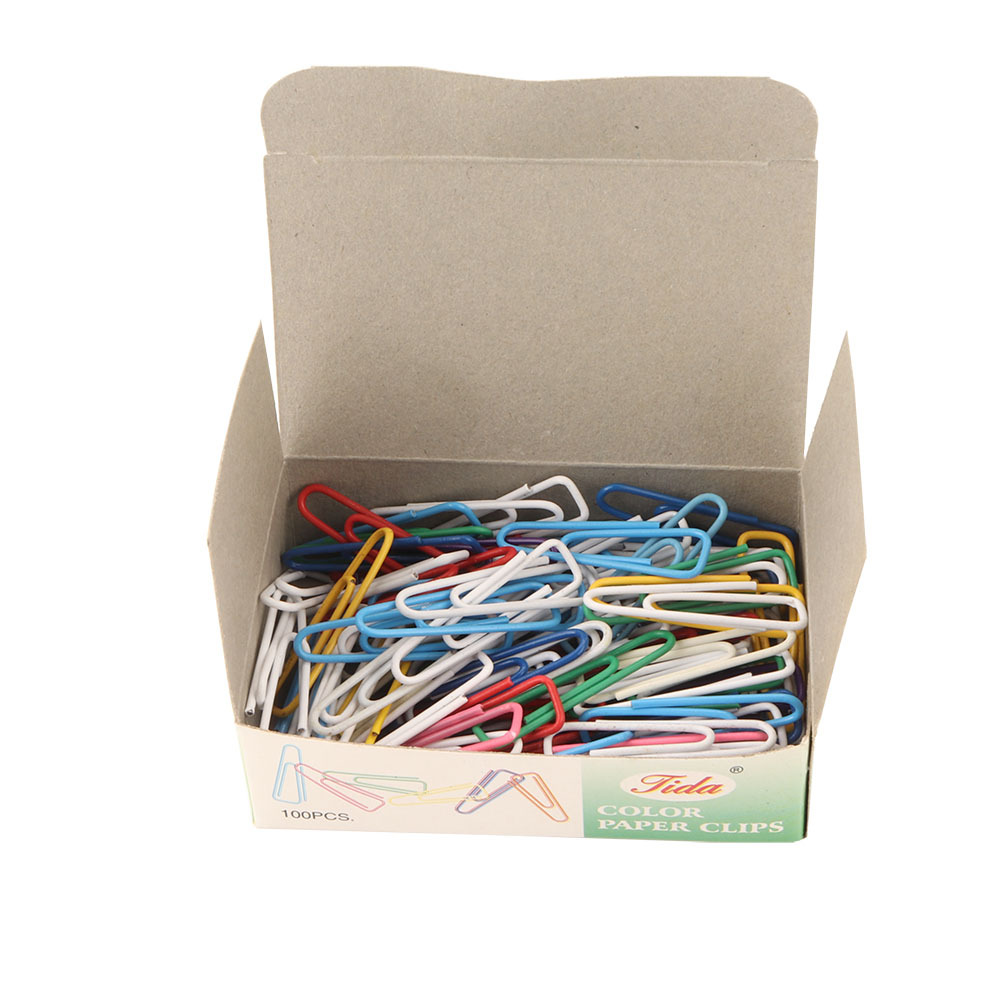 [factory direct sales] color plastic coated paper clip shaped cartoon paper clip 31mm yiwu spot