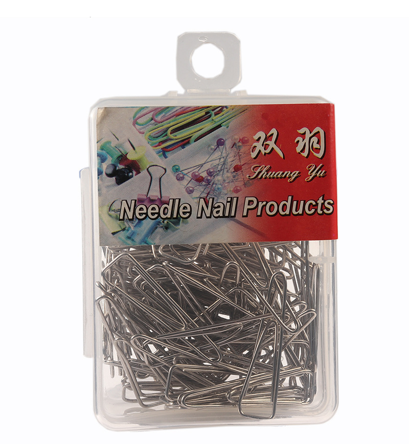 Manufacturer direct shot silver nickel plated color paper clip 31 mm triangle metal paper clip data fixation needle Manufacturer direct shot silver nickel plated color paper clip 31 mm triangle metal paper clip data fixation needle