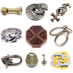 the puzzle Toys Intellectual Power Network Covered 30 Times Extract Metal Leisure Series of interlocked Ruban Toy Lock the puzzle Toys Intellectual Power Network Covered 30 Times Extract Metal Leisure Series of interlocked Ruban Toy Lock