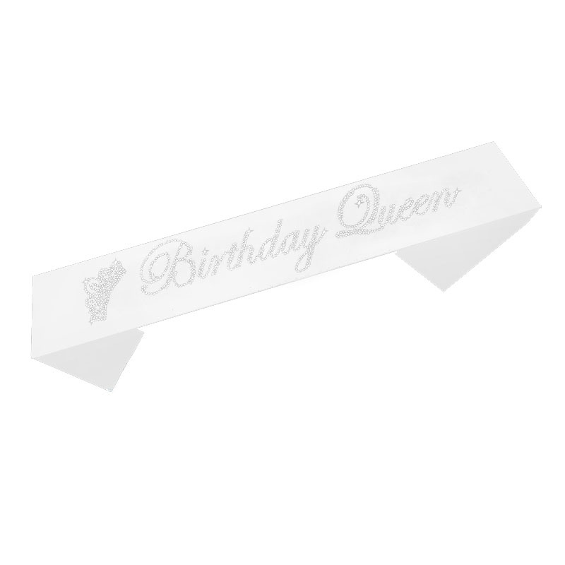 AliExpress Amazon Birthday Party Etiquette Crown Birthday Queen Black and White Pink Shoulder Strap AliExpress Amazon Birthday Party Etiquette Crown Birthday Queen Black and White Pink Shoulder Strap