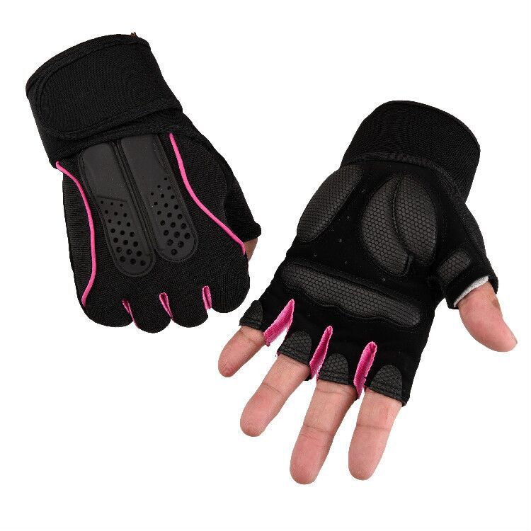 Half Finger Gloves Fitness Men&#039;s Lengthened Wrist Guard Non-Slip Weightlifting Wear-Resistant Breathable Equipment Dumbbell Sports Riding Tactics