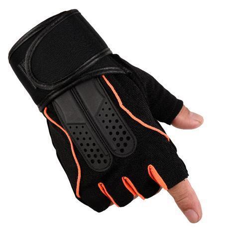 Half Finger Gloves Fitness Men&#039;s Lengthened Wrist Guard Non-Slip Weightlifting Wear-Resistant Breathable Equipment Dumbbell Sports Riding Tactics