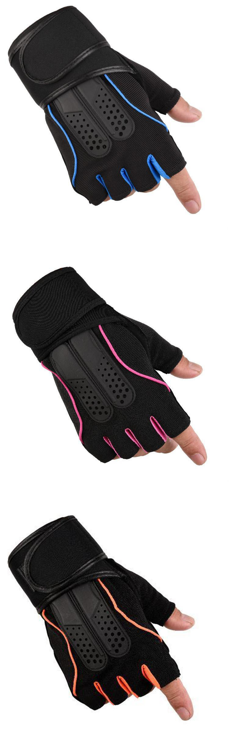 Half Finger Gloves Fitness Men's Lengthened Wrist Guard Non-Slip Weightlifting Wear-Resistant Breathable Equipment Dumbbell Sports Riding Tactics Half Finger Gloves Fitness Men's Lengthened Wrist Guard Non-Slip Weightlifting Wear-Resistant Breathable Equipment Dumbbell Sports Riding Tactics