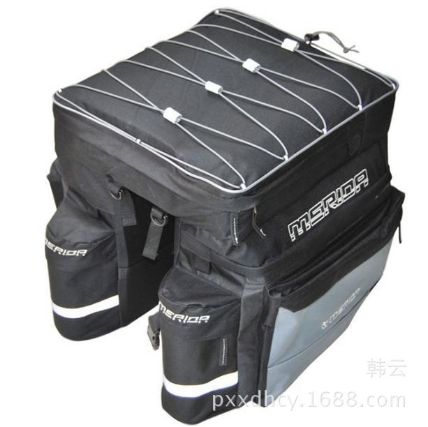 Factory Direct Sales Three-in-One Rack Bag Mountain Bike Equipment Carry Bag Long-Distance Riding Big Tail Bag