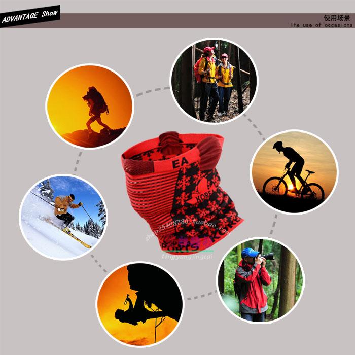 South Korea jacquard collar mask breathable outdoor riding equipment with hollow mesh NAROO