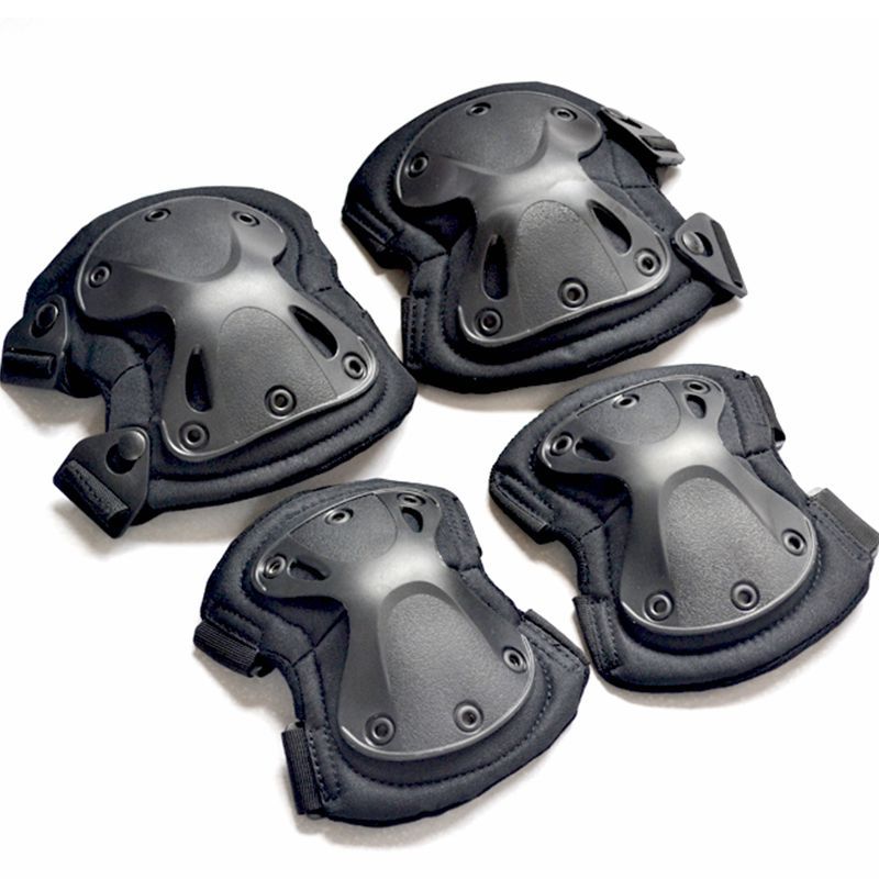 One Piece Dropshipping King Kong Knee Pad Set Military Fans Field Equipment Knee and Elbow Pad Riding Sports Protective Gear 4-Piece Set
