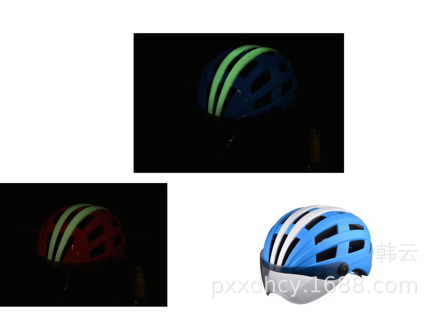Factory Direct Sales Bicycle Helmet Riding Helmet Cap Night Reflective Stripe Riding Supplies Equipment Factory Direct Sales Bicycle Helmet Riding Helmet Cap Night Reflective Stripe Riding Supplies Equipment