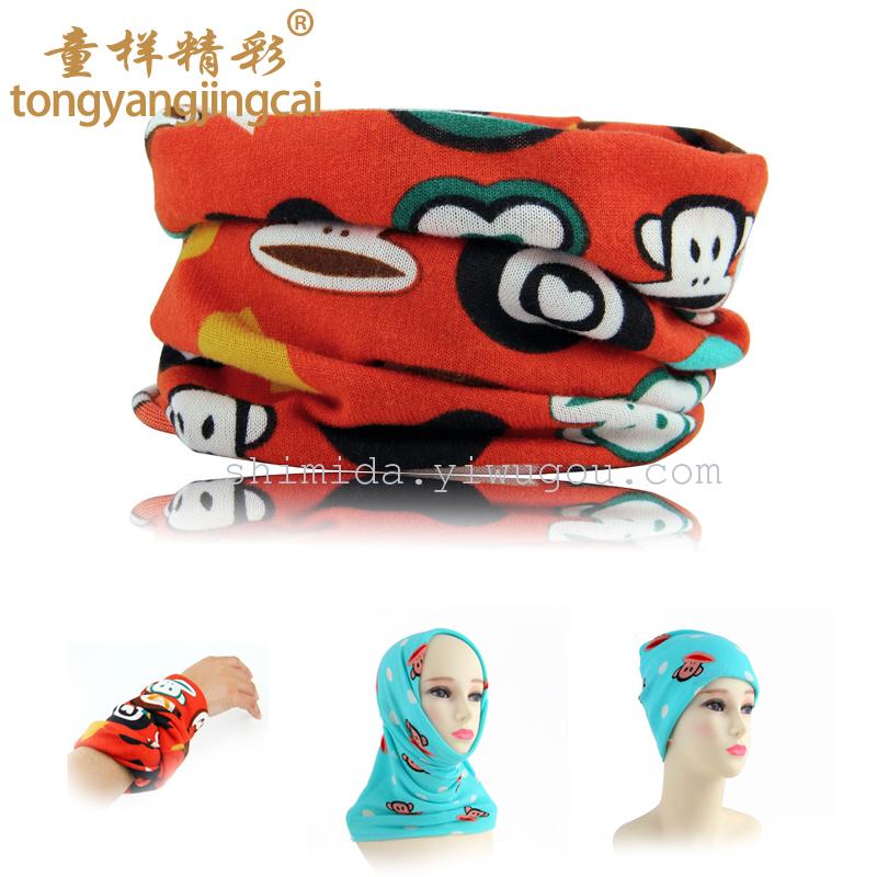 Outdoor equipment riding hood hood fishing a fish fancier pattern scarf hat scarf on behalf of