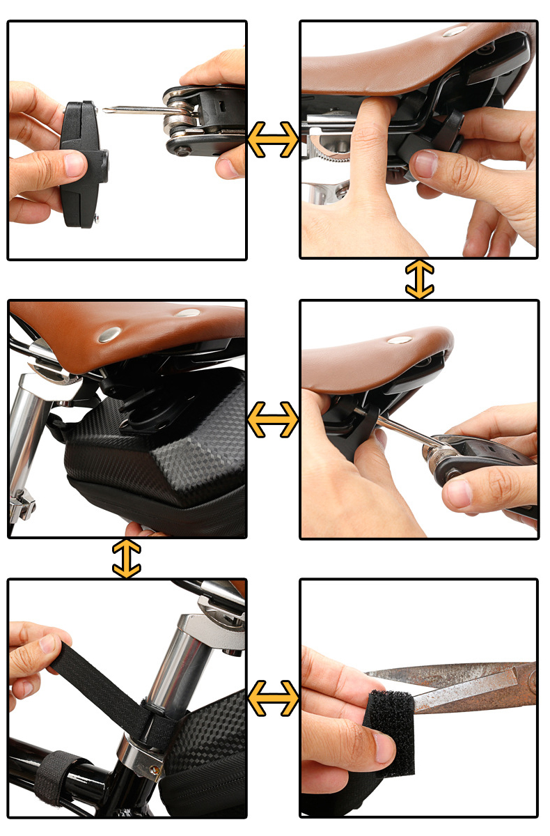 308 Bicycle Bag Carbon Pattern Waterproof Rear Bag Mountain Bike Hard Case Saddle Bag Seat Tail Bag Riding Equipment