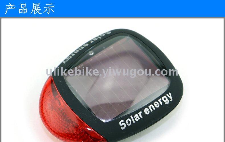 Bicycle solar tail lamp riding tube lamp mountain bike warning light cycling equipment accessories