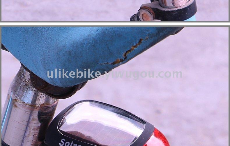 Bicycle solar tail lamp riding tube lamp mountain bike warning light cycling equipment accessories Bicycle solar tail lamp riding tube lamp mountain bike warning light cycling equipment accessories