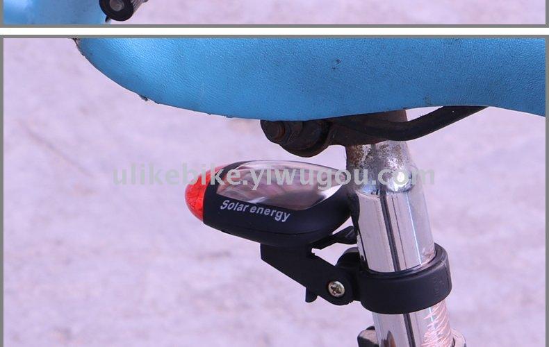 Bicycle solar tail lamp riding tube lamp mountain bike warning light cycling equipment accessories Bicycle solar tail lamp riding tube lamp mountain bike warning light cycling equipment accessories