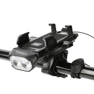 Bicycle Light 360 Degree Rotating Equipment USB Charging Warning Light Outdoor Riding Strong Light Lighting Headlight