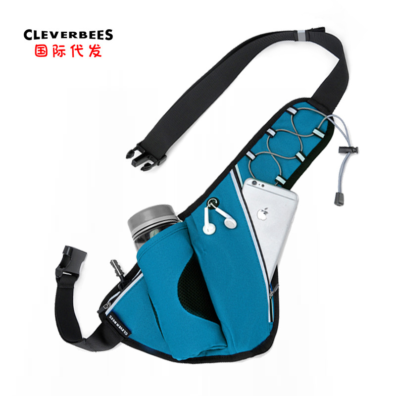 Outdoor Sports Running Kettle Waist Bag Large Capacity Triangle Riding Kettle Bag Waterproof Marathon Equipment Supplies