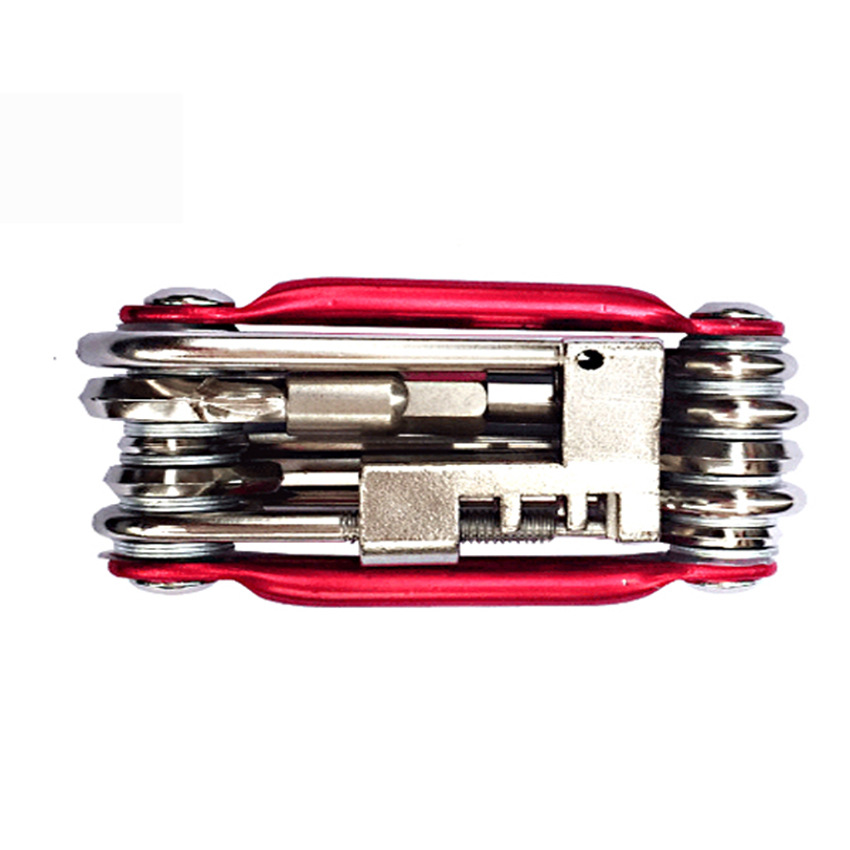 Bicycle Tool 11-in-1 Multi-Purpose Function Combination Mountain Bike Tool with T25 Chain Cutter Riding Equipment Bicycle Tool 11-in-1 Multi-Purpose Function Combination Mountain Bike Tool with T25 Chain Cutter Riding Equipment