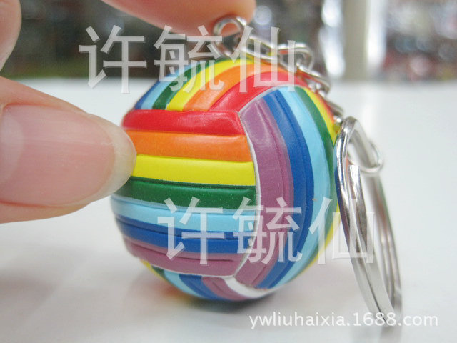 Volleyball key ring pendant authentic gift volleyball key rinall hanging decoration special price wholesale cust Volleyball key ring pendant authentic gift volleyball key rinall hanging decoration special price wholesale cust