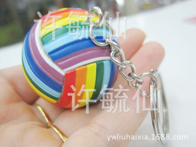 Volleyball key ring pendant authentic gift volleyball key rinall hanging decoration special price wholesale cust Volleyball key ring pendant authentic gift volleyball key rinall hanging decoration special price wholesale cust