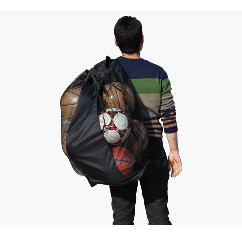 Football Net Pocket Basketball Volleyball Ball Pocket Wholesale 15 Ball Bag Customizable Football Storage Bag Large Net Bag