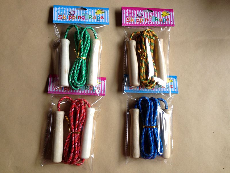 Manufacturers direct sales of wooden handle children rope playing can do sports supplies fitness equipment gift single jump rope wood Manufacturers direct sales of wooden handle children rope playing can do sports supplies fitness equipment gift single jump rope wood